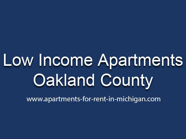 Low Income Apartments In Oakland County